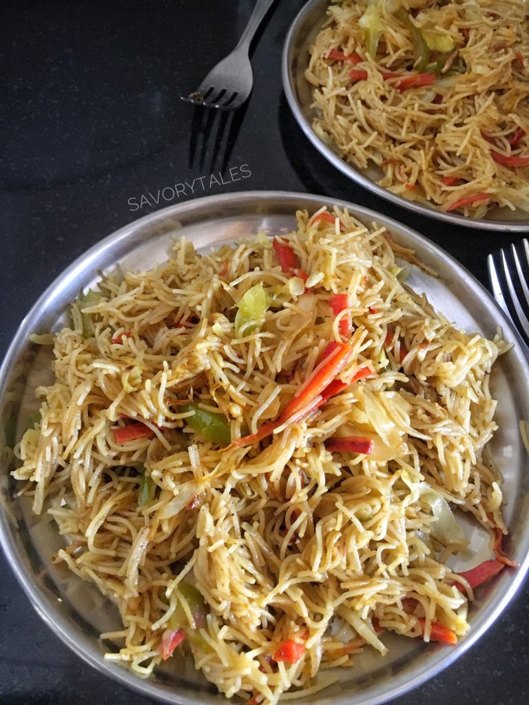 Chinese Style Vermicelli Recipe Chinese Vermicelli Upma Recipe